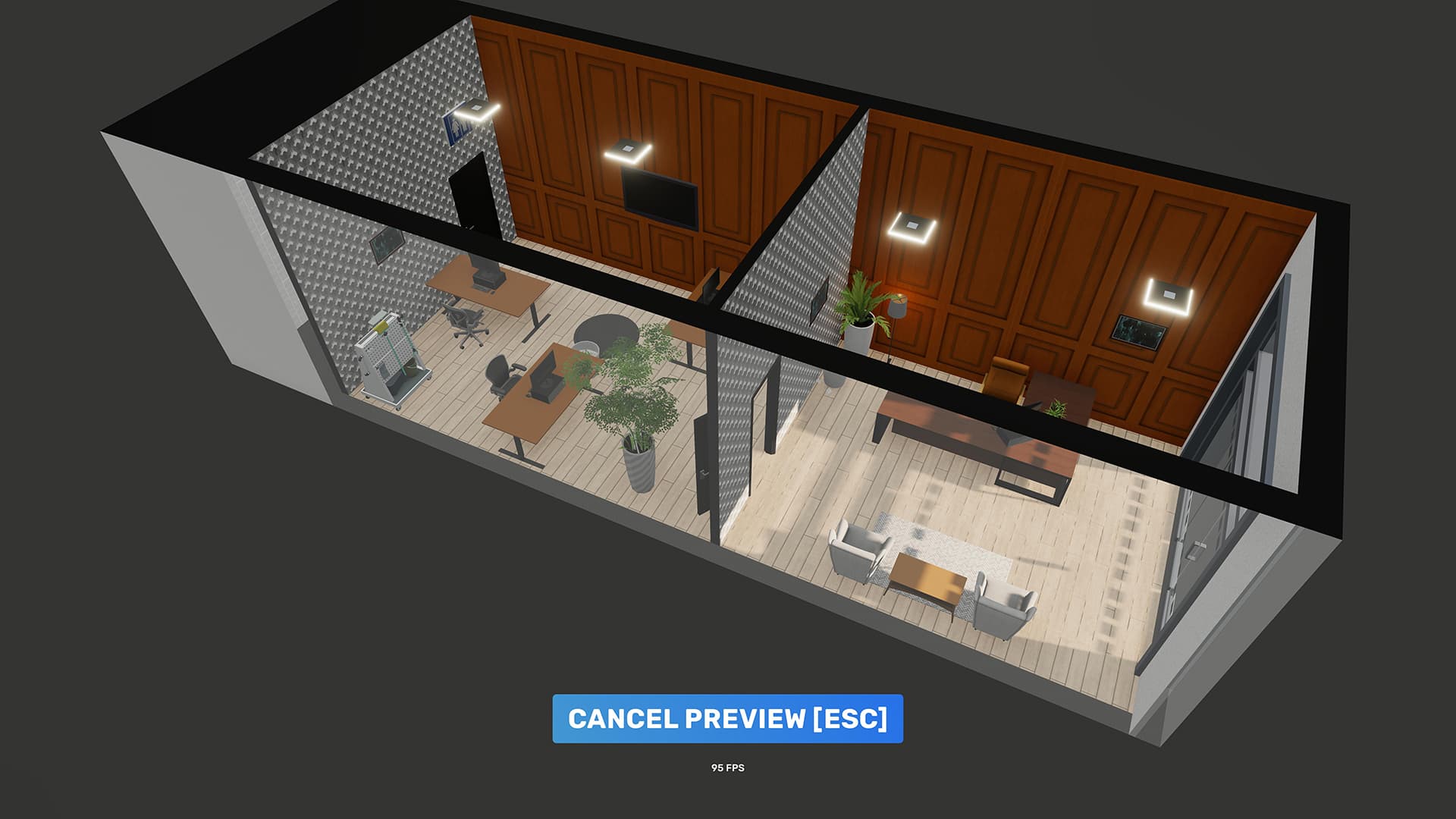 Official Big Ambitions blueprint selection panel for layout planning
