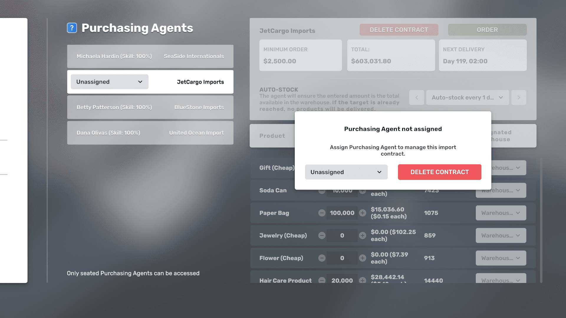 Official Big Ambitions headquarters task management interface
